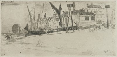 Chelsea Wharf, 1863 by James Abbott McNeill Whistler
